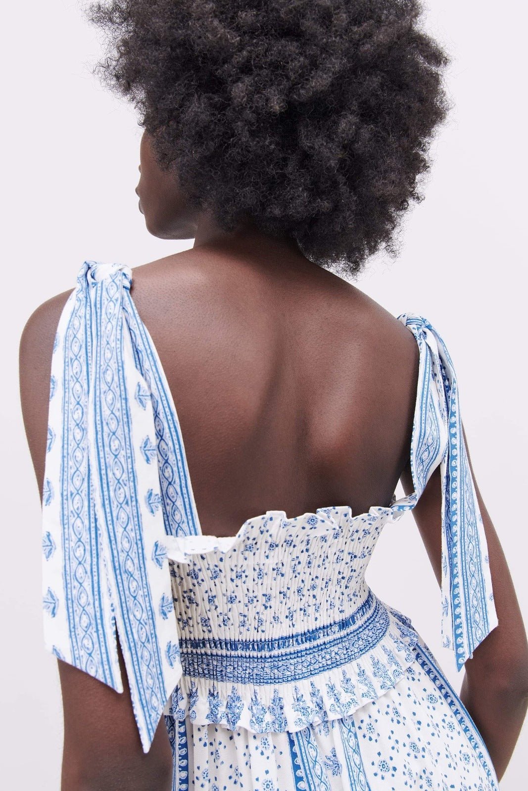 helga-printed-shirred-strap-midi-dress-sd00208261246-blue-s-sunfere-121725 Helga Printed Shirred Strap Midi Dress - Image 5