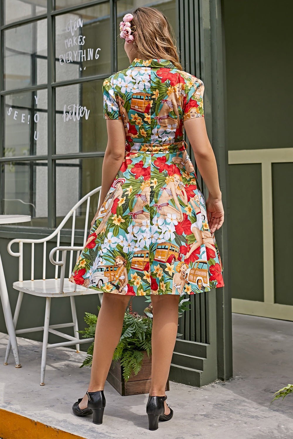 helma-retro-printed-belted-cotton-shirt-midi-dress-sd0020619487-red-s-sunfere-705668 Helma Retro Printed Belted Cotton Shirt Midi Dress - Image 6