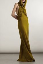 Hermosa Backless Hooded Maxi Dress - Image 2
