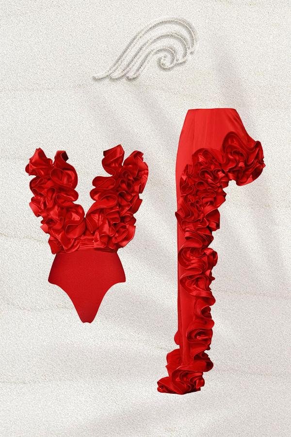 ida-ruffle-two-pieces-swim-set-sw00603072427-red-s-sunfere-406714 Ida Ruffle Two-pieces Swim Set - Image 1