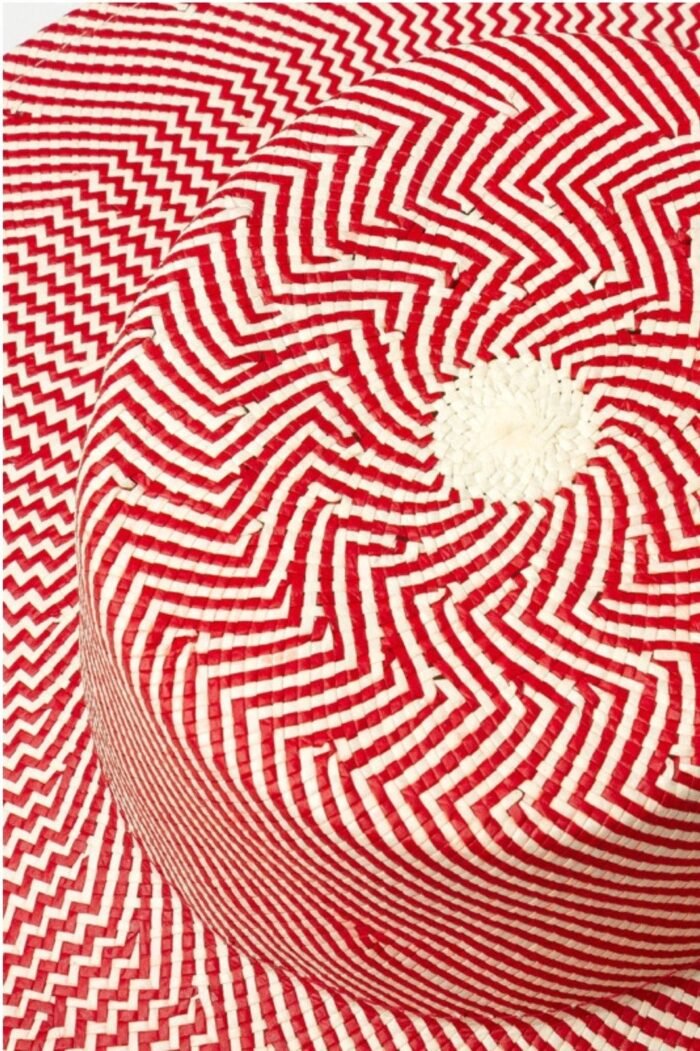 Janey Stripe Braid Boater Hat - Image 5
