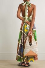 Janice Printed Halterneck Maxi Dress - Image 2