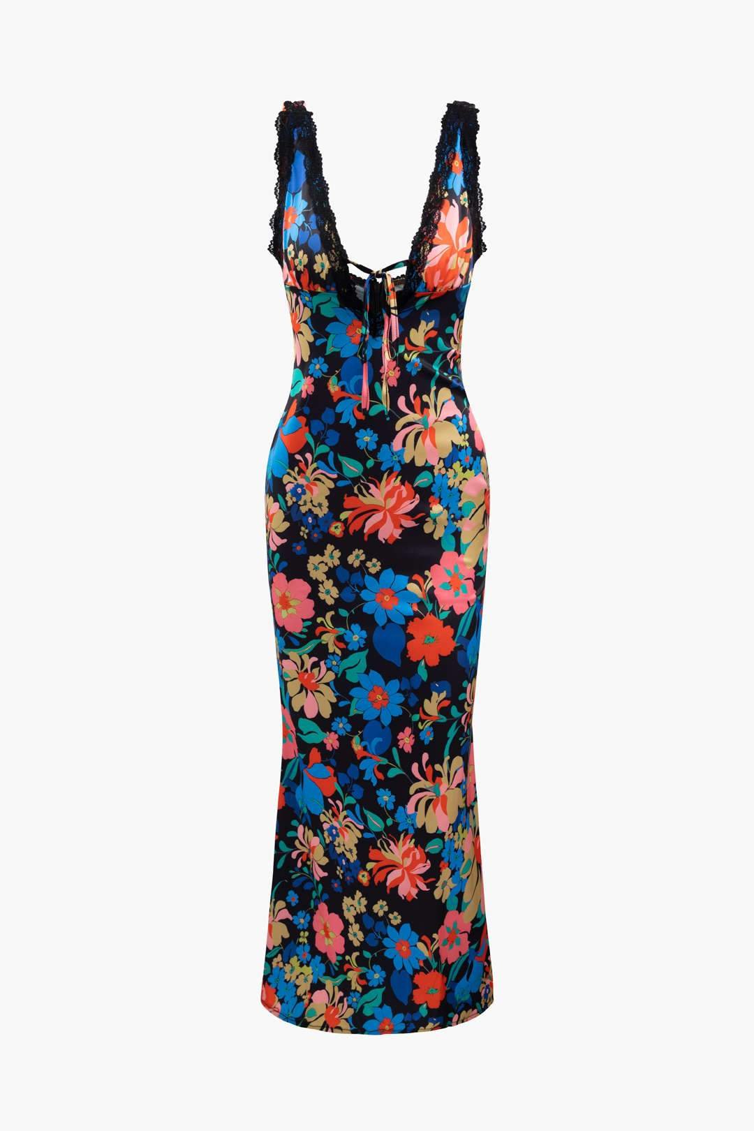 jill-printed-v-neck-lace-maxi-dress-sd00207221070-black-s-sunfere-946314 Jill Printed V-neck Lace Maxi Dress - Image 6