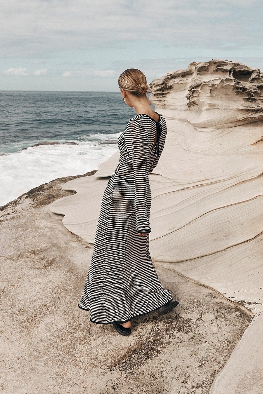 jill-sheer-strip-knit-maxi-dress-sd00210171731-black-s-sunfere-258892 Jill Sheer Strip Knit Maxi Dress - Image 4