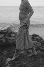 Jill Sheer Strip Knit Maxi Dress - Image 6