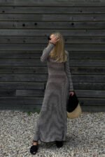 Jill Sheer Strip Knit Maxi Dress - Image 8