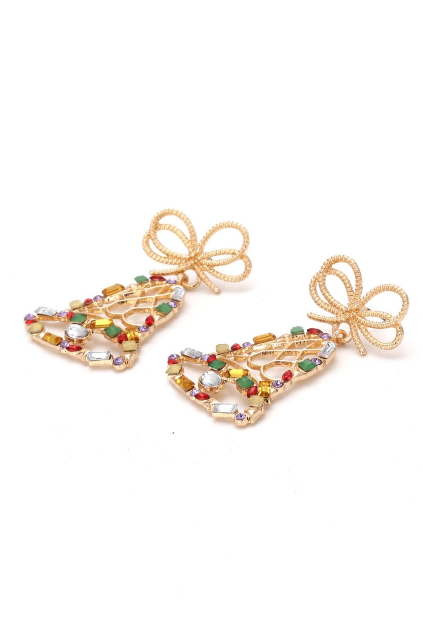 jingle-bells-diamante-drop-earrings-sd00209071361-gold-sunfere-218258 Jingle Bells Diamante Drop Earrings - Image 3