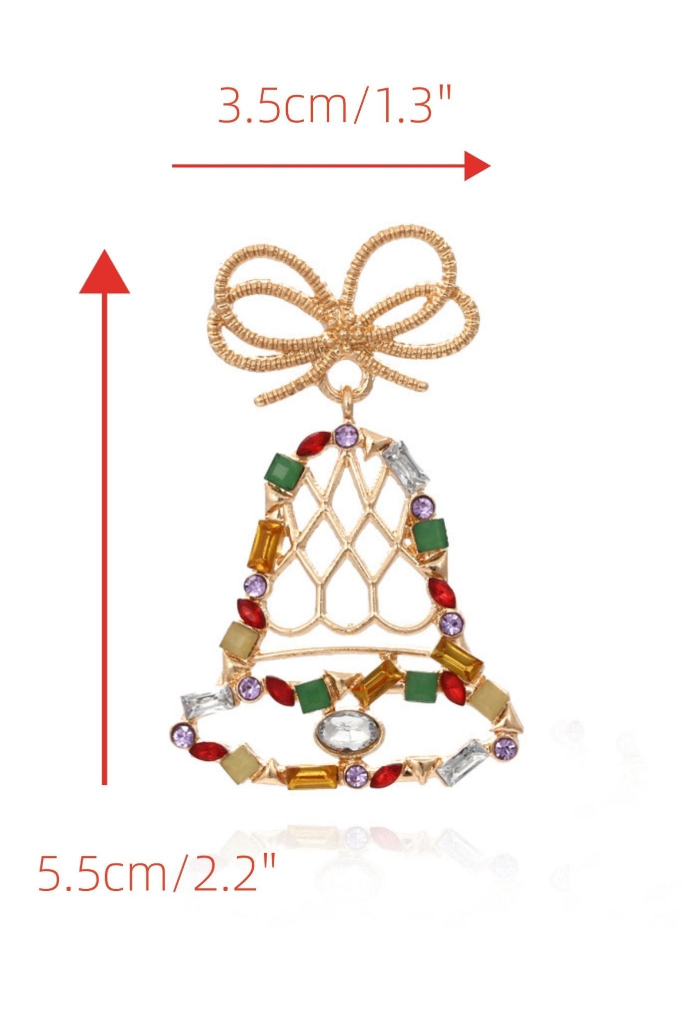 jingle-bells-diamante-drop-earrings-sd00209071361-gold-sunfere-946686 Jingle Bells Diamante Drop Earrings - Image 4