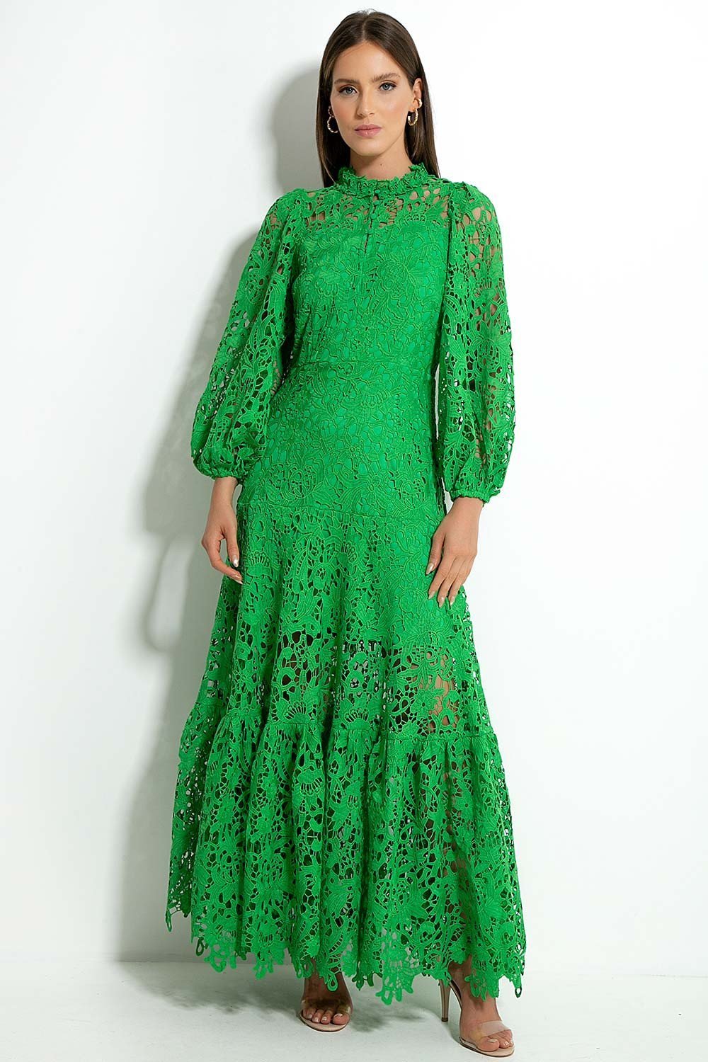 joa-embroidered-lace-trimmed-flare-maxi-dress-sd00210061658-green-s-sunfere-192532 Joa Embroidered Lace Trimmed Flare Maxi Dress - Image 7