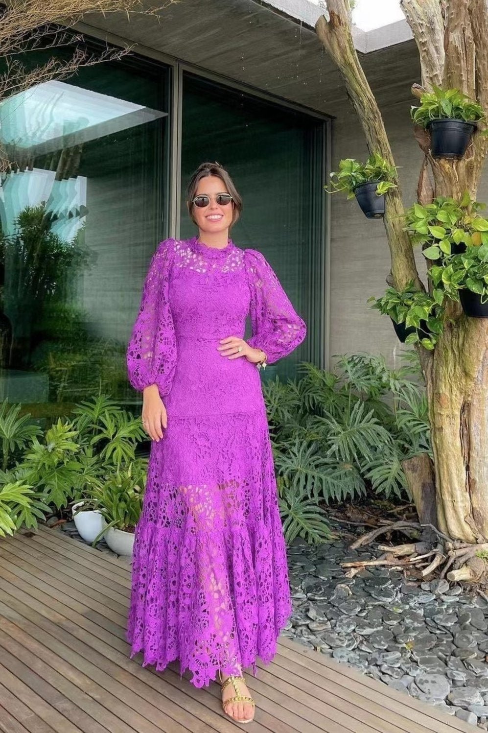 joa-embroidered-lace-trimmed-flare-maxi-dress-sd00210061658-purple-s-sunfere-703473 Joa Embroidered Lace Trimmed Flare Maxi Dress - Image 15