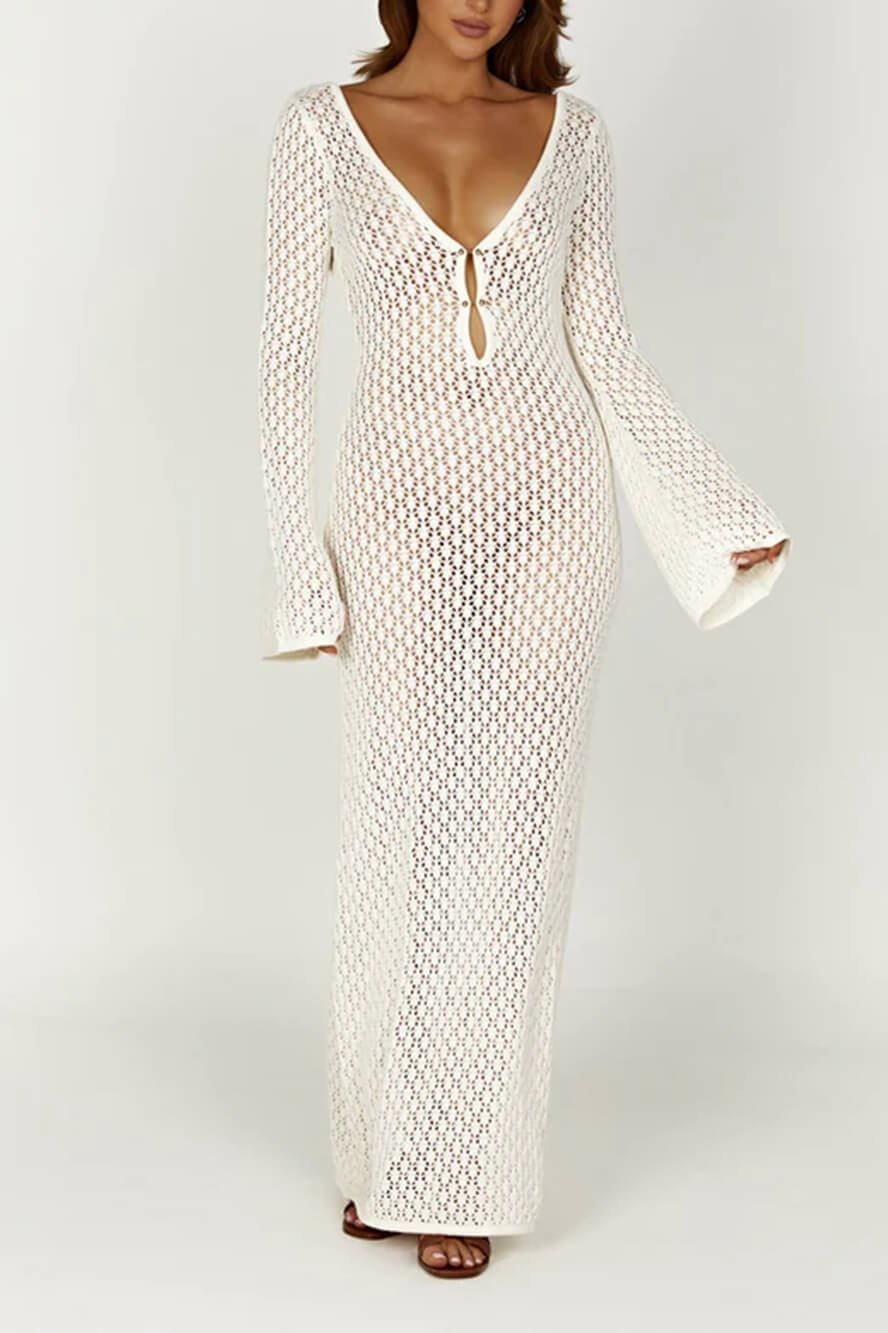 josie-v-neck-cut-out-knit-maxi-dress-sd00209231589-white-s-sunfere-543177 Josie V-neck Cut-out Knit Maxi Dress - Image 12