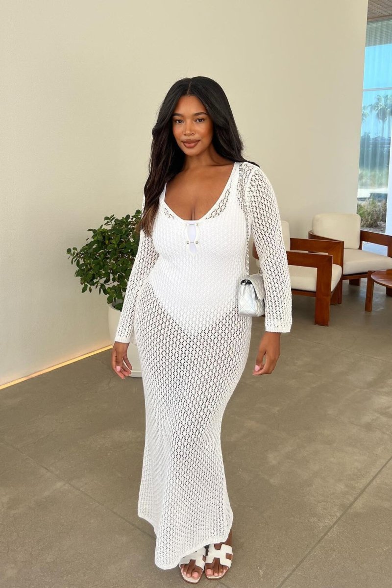 josie-v-neck-cut-out-knit-maxi-dress-sd00209231589-white-s-sunfere-729144 Josie V-neck Cut-out Knit Maxi Dress - Image 4