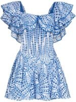 Dolly Embroidered Lace Ruffle Bodice Flare Mini Dress - Image 11