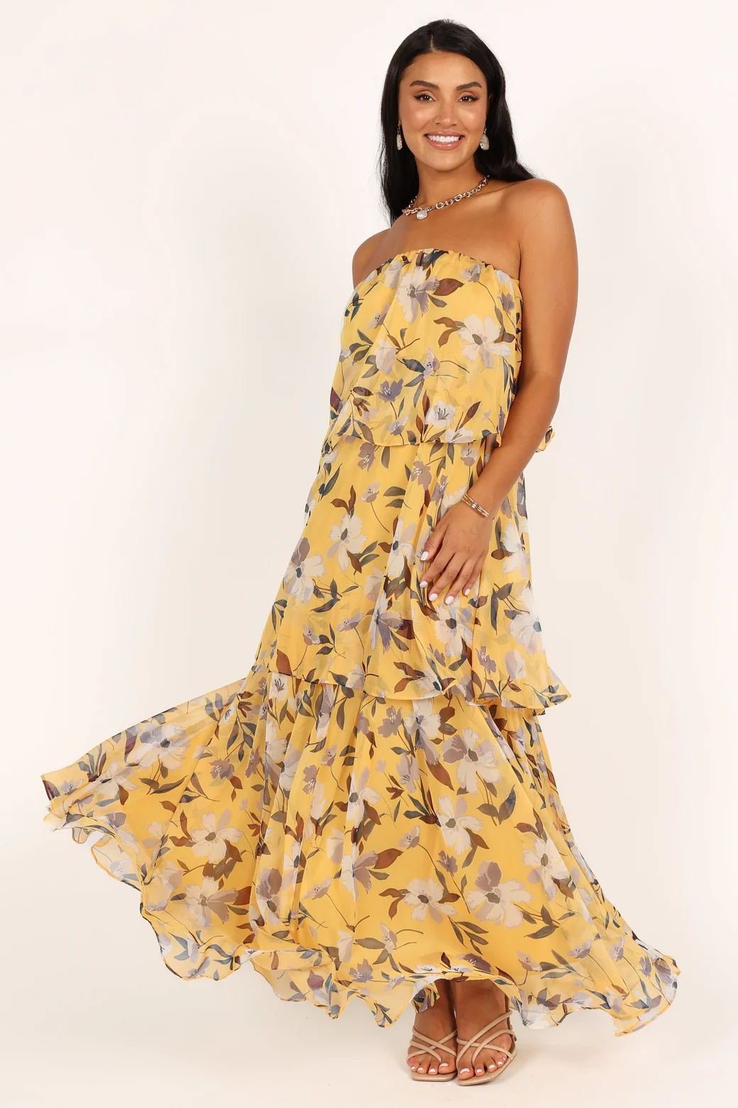 jpg_9d94a622-d2f9-488a-bcac-2b534ef93cb9 Elsie Printed Layered Strapless Maxi Dress - Image 5