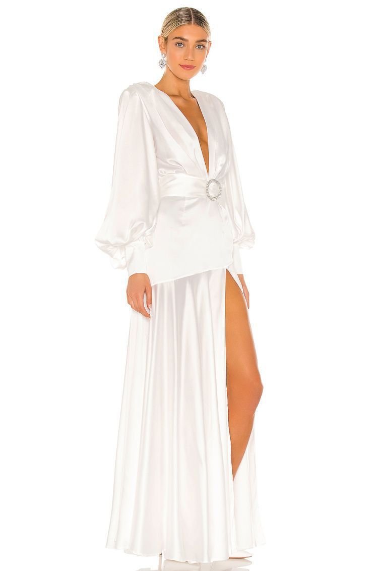 jpg_ab03db6e-6a96-49d6-a098-b7fe73616bf7 Phoebe V-neck Belted Slit Maxi Dress - Image 5