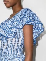 Dolly Embroidered Lace Ruffle Bodice Flare Mini Dress - Image 10