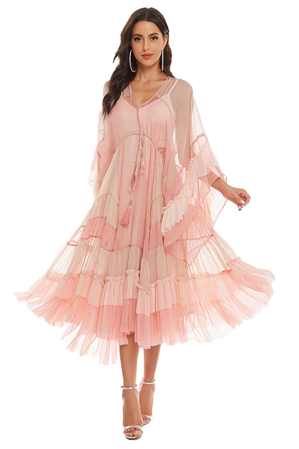 katie-mesh-gradient-pink-midi-maxi-dress-sd0020611455-pink-s-sunfere-622132 Katie Mesh Gradient Pink Midi Maxi Dress - Image 2