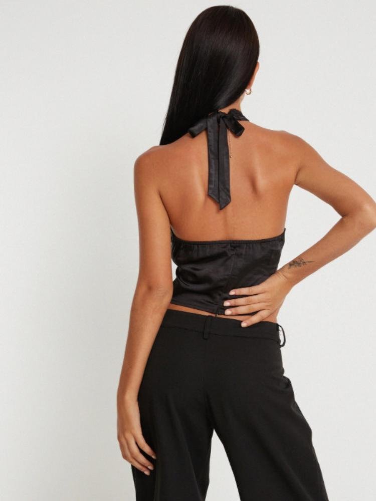 kay-lace-trim-halter-satin-top-723a92891877434-black-s-sunfere-702751 Kay Lace Trim Halter Satin Top - Image 3