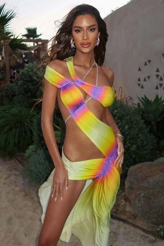 kendra-tie-dye-wrap-around-maxi-dress-sd00603292573-yellow-s-sunfere-204139 Kendra Tie Dye Wrap-around Maxi Dress - Image 3