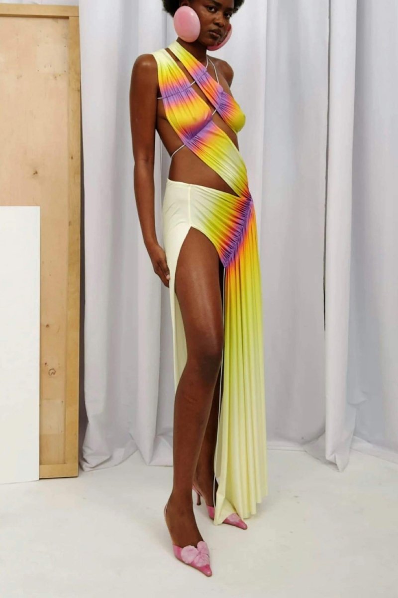 kendra-tie-dye-wrap-around-maxi-dress-sd00603292573-yellow-s-sunfere-368779 Kendra Tie Dye Wrap-around Maxi Dress - Image 7
