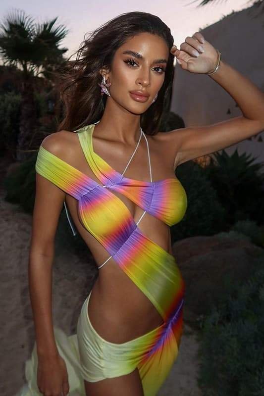 kendra-tie-dye-wrap-around-maxi-dress-sd00603292573-yellow-s-sunfere-391269 Kendra Tie Dye Wrap-around Maxi Dress - Image 4