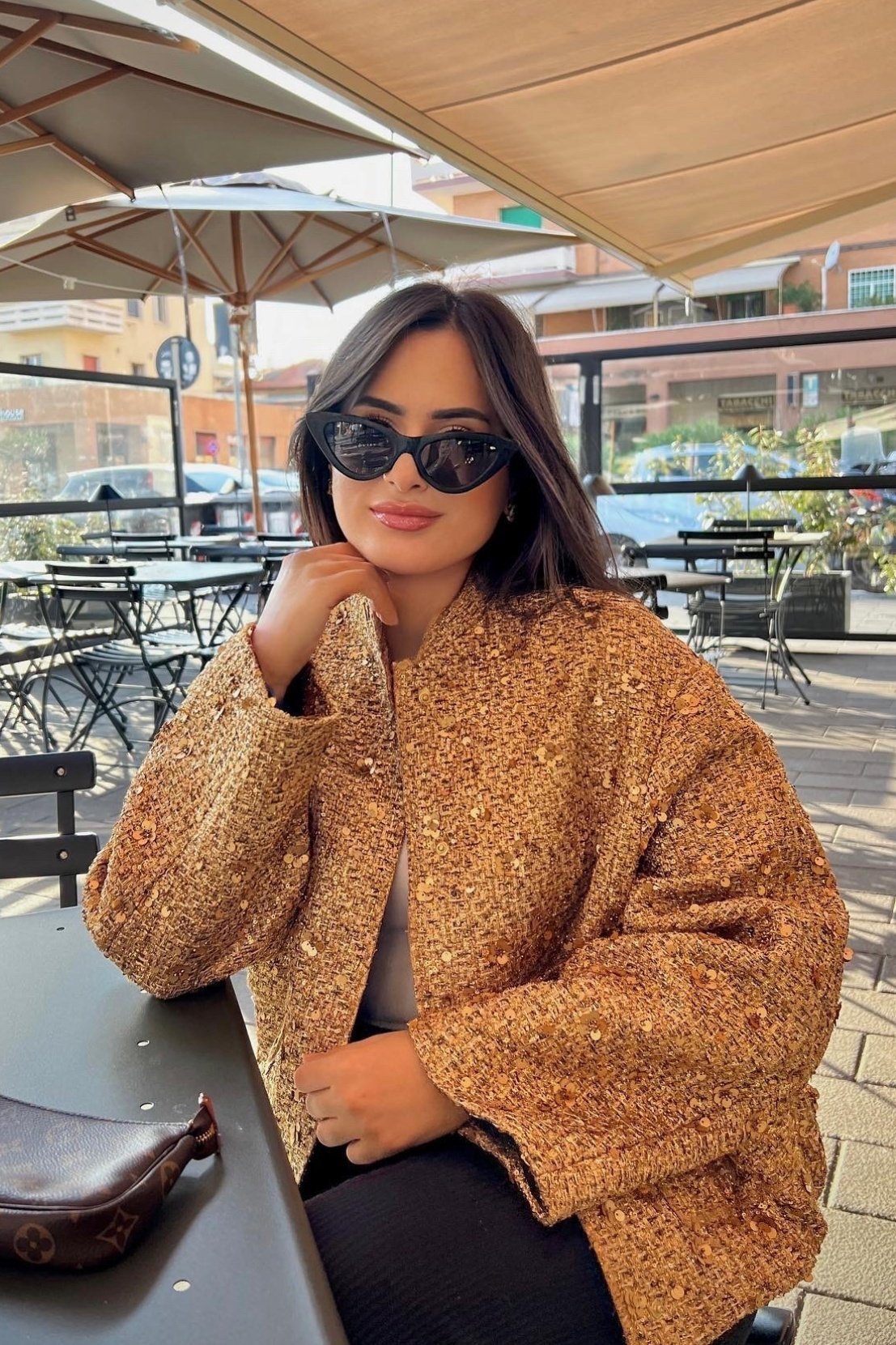 kimberley-collared-metallic-sequins-jacket-so00212062018-gold-s-sunfere-178108 Kimberley Collared Metallic Sequins Jacket - Image 3