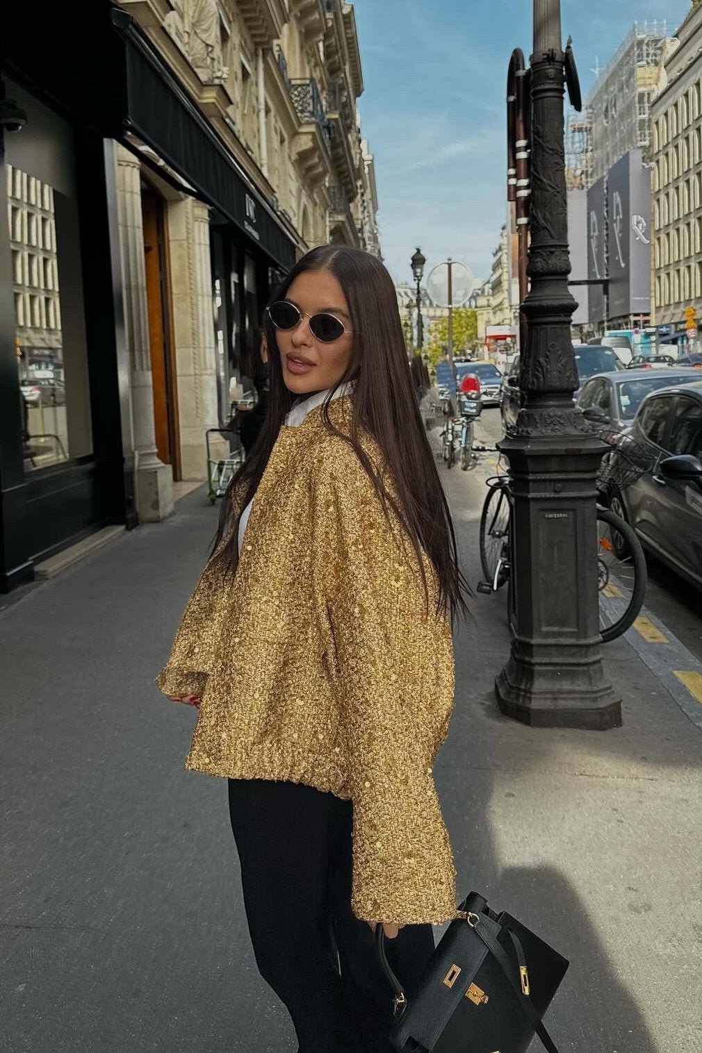 kimberley-collared-metallic-sequins-jacket-so00212062018-gold-s-sunfere-489953 Kimberley Collared Metallic Sequins Jacket - Image 4