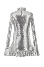 Kristin Ruffle Sequins Mini Dress - Image 7
