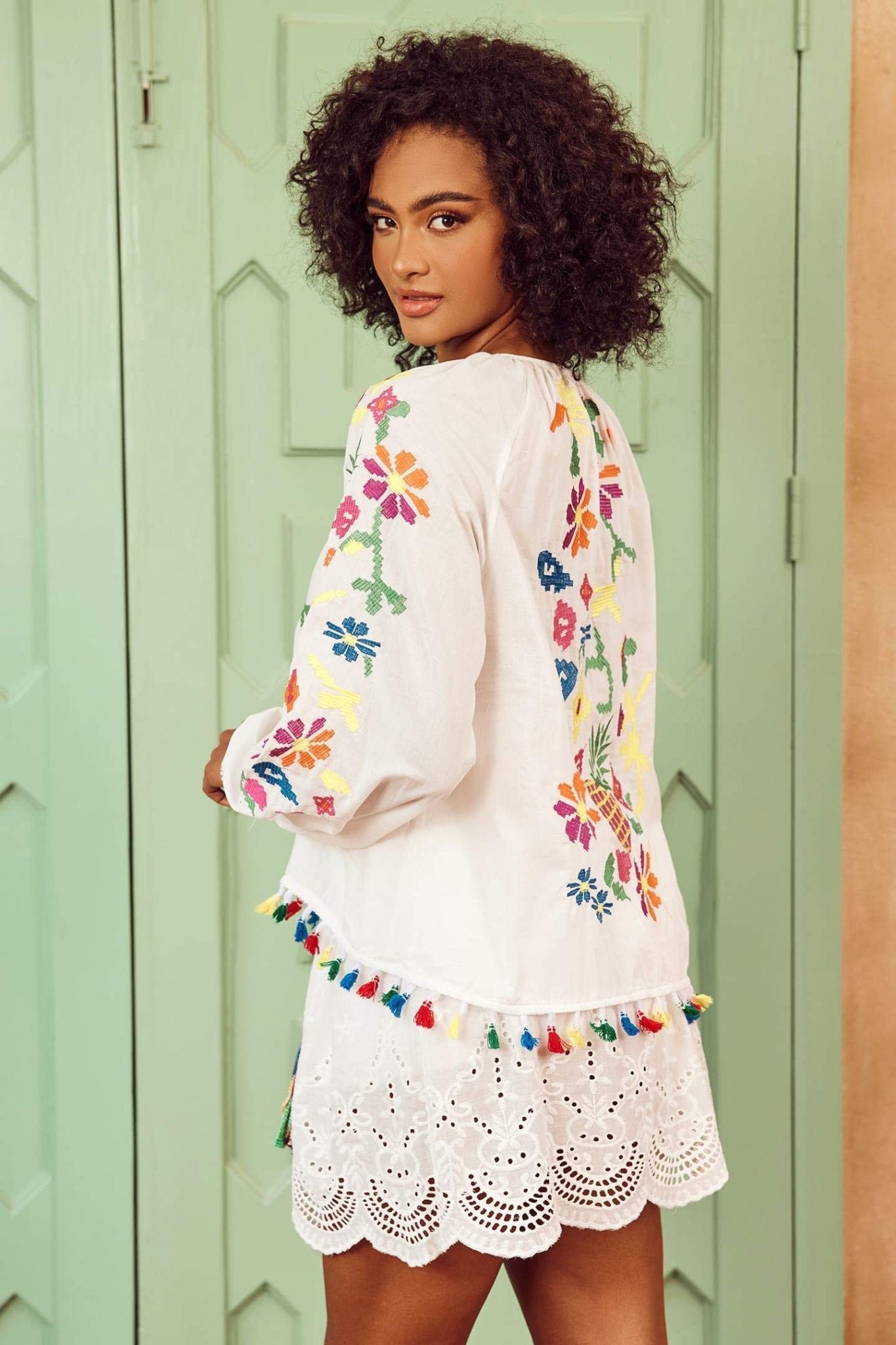 kyndall-embroidered-floral-tassel-blouse-st00203052391-white-one-size-sunfere-359937 Kyndall Embroidered Floral Tassel Blouse - Image 4