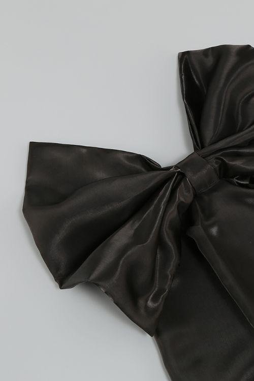 laura-bow-tie-strapless-satin-mini-dress-sd00209151461-black-s-sunfere-394354 Laura Bow-tie Strapless Satin Mini Dress - Image 5