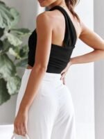 Laura One Shoulder Crop Top - Image 7