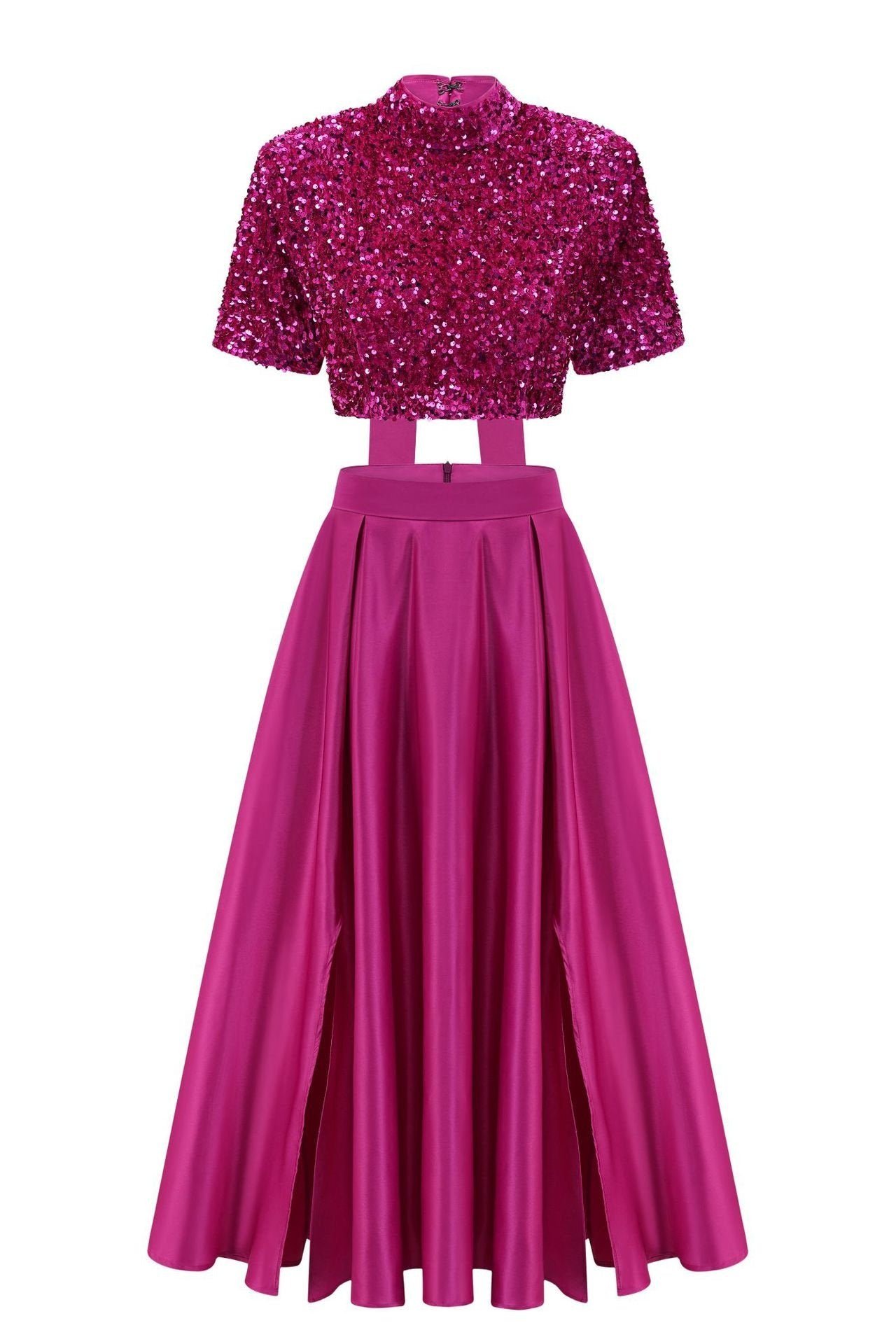 leia-bow-tie-sequins-slit-set-sd00211221940-hot-pink-s-sunfere-233654 Leia Bow-tie Sequins Slit Set - Image 5