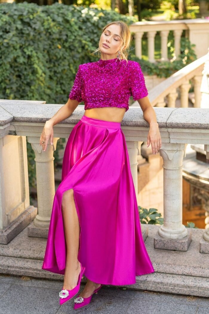 Leia Bow-tie Sequins Slit Set - Image 1