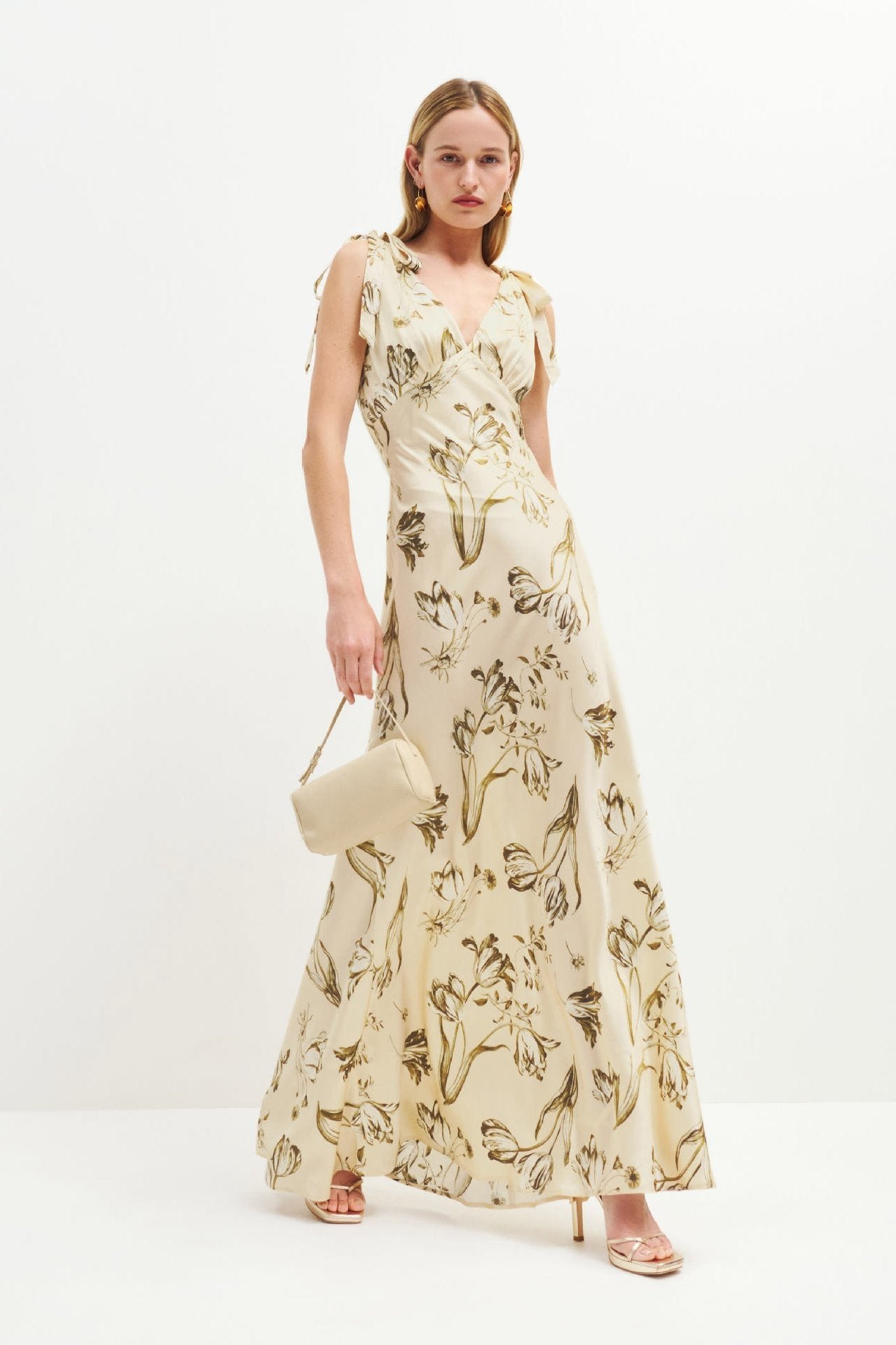 leila-printed-knotted-flare-maxi-dress-sd00209121391-beige-s-sunfere-583757 Leila Printed Knotted Flare Maxi Dress - Image 1