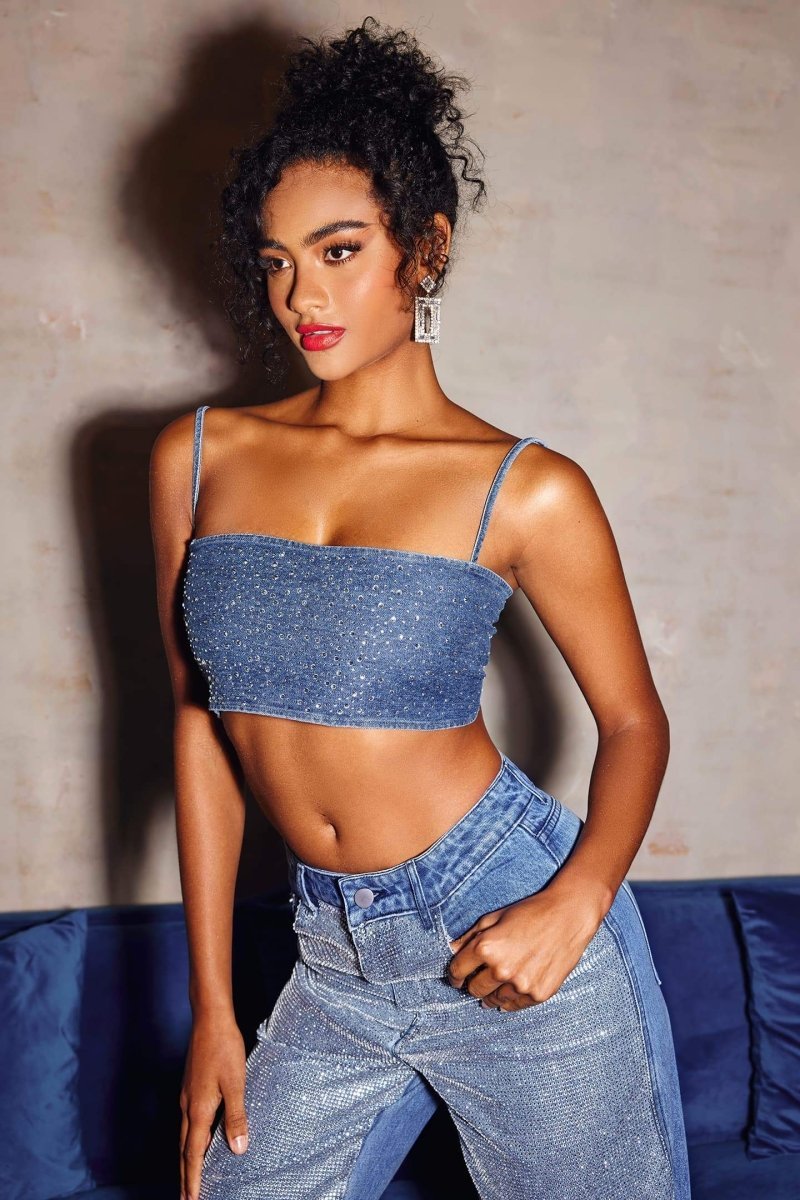 lena-diamante-denim-crop-top-st00603142429-blue-s-sunfere-430034 Lena Diamante Denim Crop Top - Image 3
