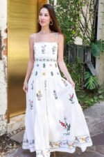 Lilah Floral Embroidered Maxi Slip Dress - Image 4