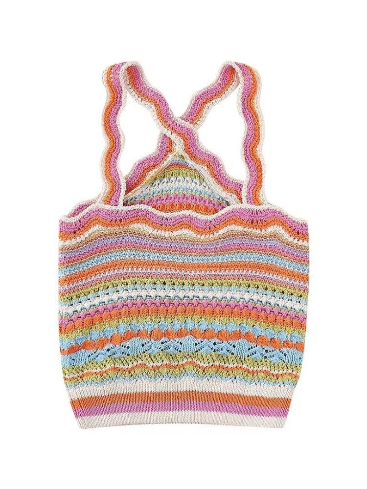 livia-striped-halter-knit-top-st0020516018-pink-s-sunfere-994551 Livia Striped Halter Knit Top - Image 2