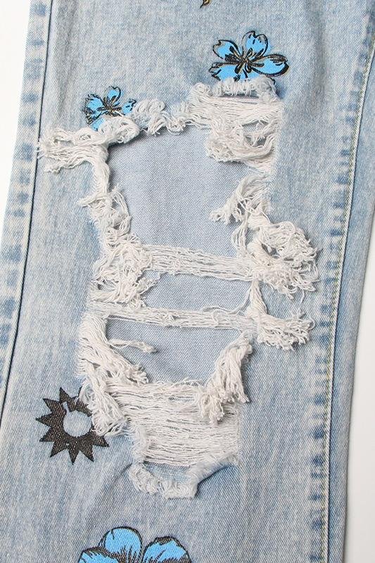 liza-floral-sun-printed-ripped-jeans-sb00603012394-blue-s-sunfere-674344 Liza Floral & Sun Printed Ripped Jeans - Image 7