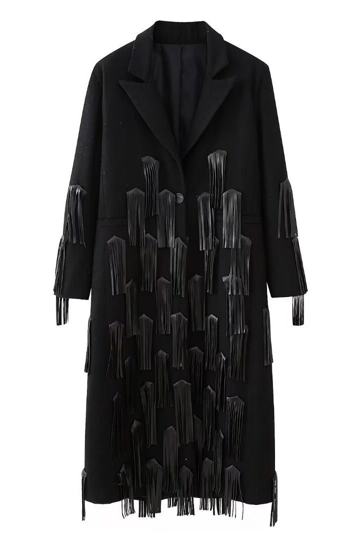 louisa-leather-tasseled-wool-coat-so00601092106-black-xs-sunfere-732402 Louisa Leather-Tasseled Wool Coat - Image 7