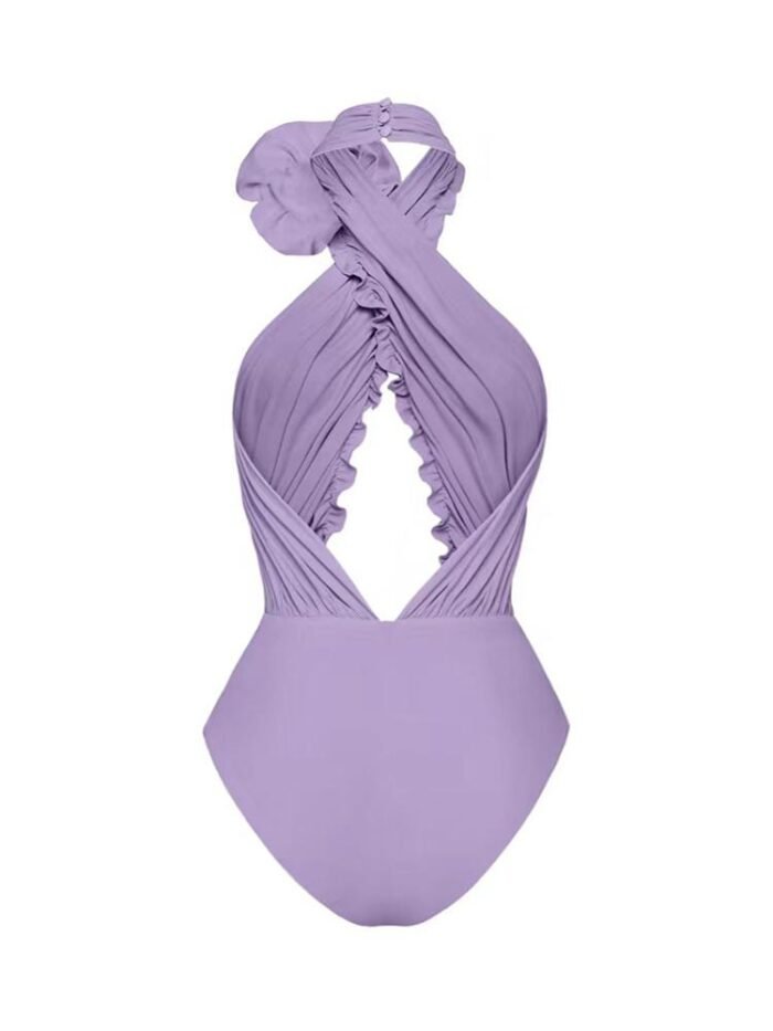 Madeline Flower Embroidered Printed Swim Set - Image 3