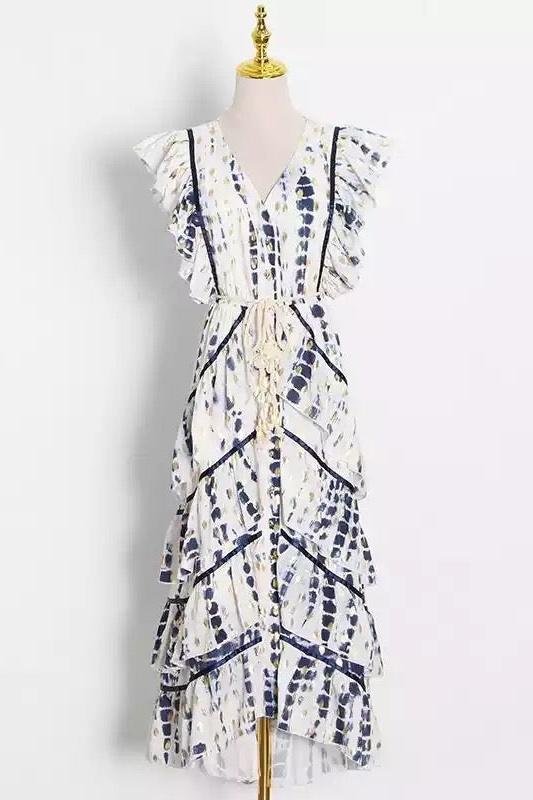 madeline-tie-dyed-ruffle-mini-dress-sd00601222172-white-s-sunfere-683074 Madeline Tie-Dyed Ruffle Mini Dress - Image 4