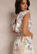 Marjorie Printed Ruffle V-neck Maxi Dress - Image 9