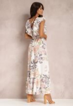 Marjorie Printed Ruffle V-neck Maxi Dress - Image 8