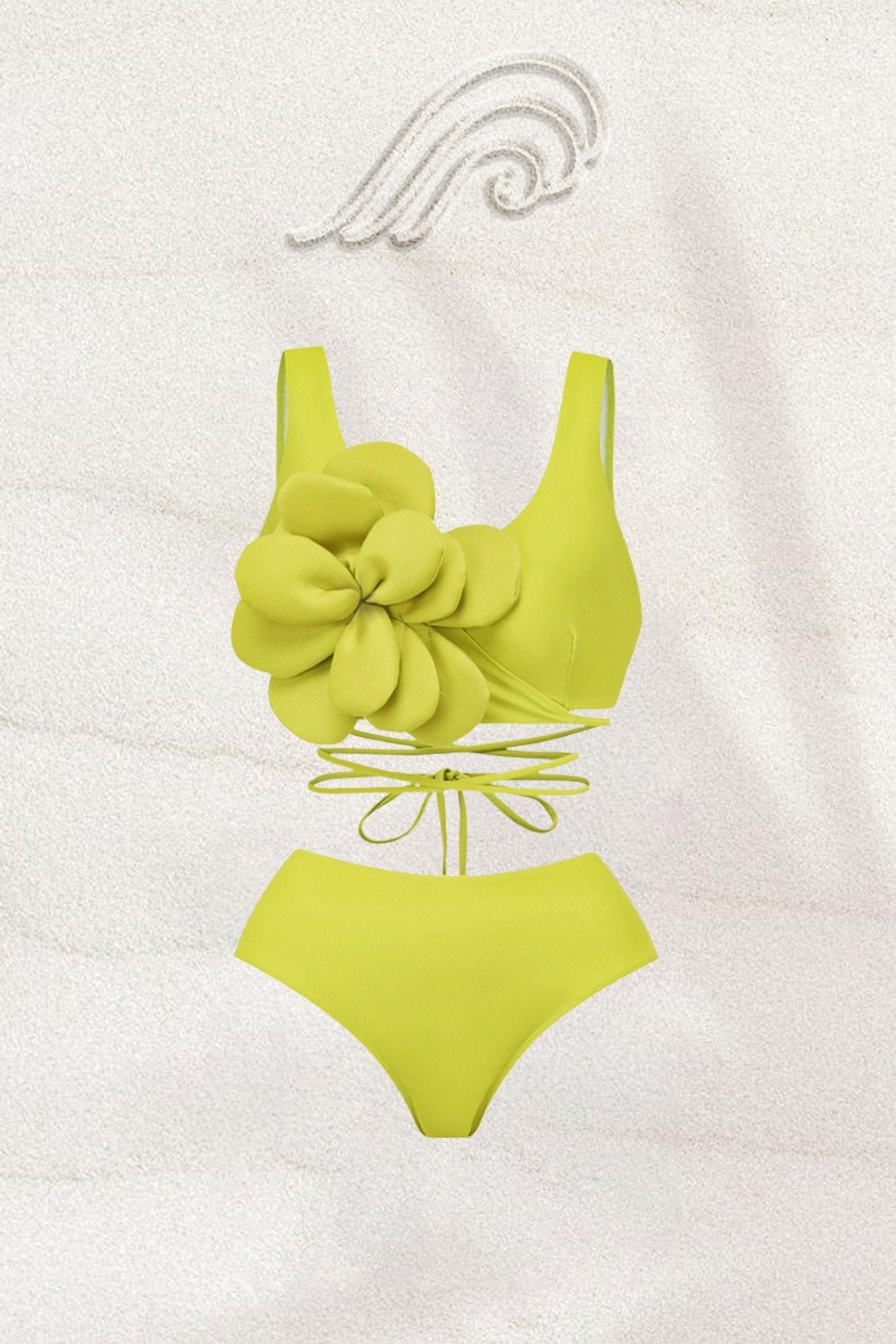 marta-flower-lace-up-three-piece-swim-set-sw00601162133-green-s-sunfere-705550 Marta Flower Lace-up Three-piece Swim Set - Image 3