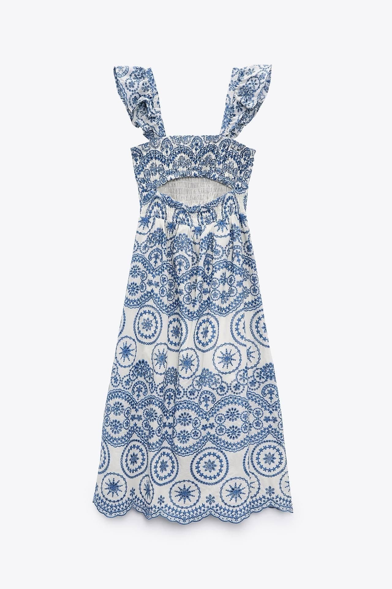maud-embroidered-lace-shirred-bodice-midi-dress-sd0020626611-blue-s-sunfere-786645 Maud Embroidered Lace Shirred Bodice Midi Dress - Image 5