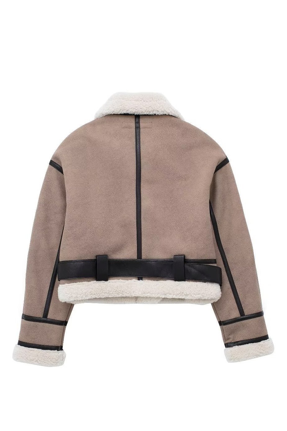 maureen-belted-contrast-shearling-jacket-so00611301996-brown-s-sunfere-533936 Maureen Belted Contrast Shearling Jacket - Image 6