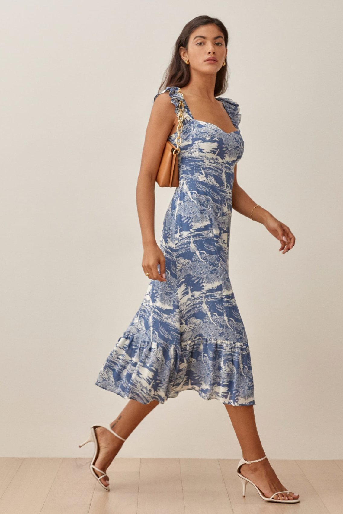 meg-printed-ruffle-slit-midi-dress-sd0020626612-navy-s-sunfere-805833 Meg Printed Ruffle Slit Midi Dress - Image 2