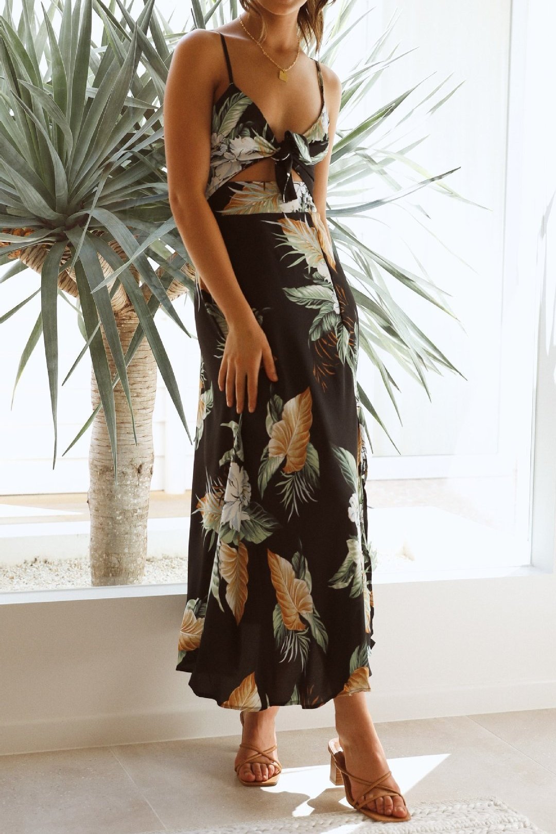 melinda-printed-knotted-maxi-slip-dress-sd0020706754-black-s-sunfere-597488 Melinda Printed Knotted Maxi Slip Dress - Image 7