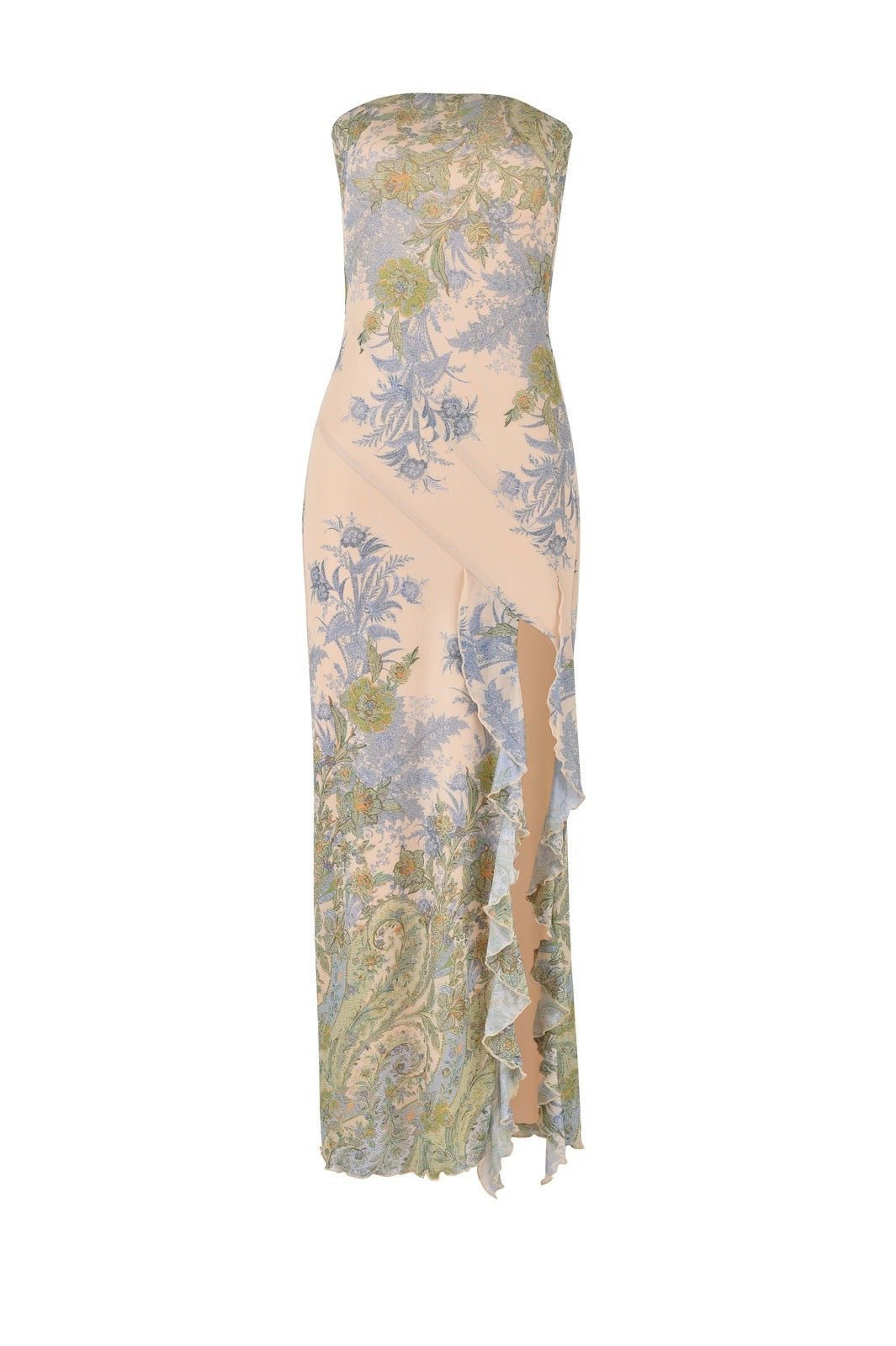 melinda-printed-strapless-slit-midi-dress-sd0020626563-blue-s-sunfere-405074 Melinda Printed Strapless Slit Midi Dress - Image 4