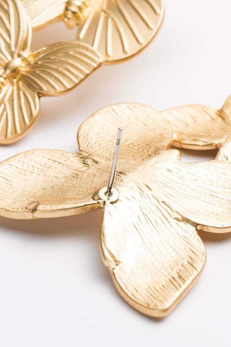 metal-butterfly-drop-earrings-sa00603212507-gold-sunfere-180782 Metal Butterfly Drop Earrings - Image 7